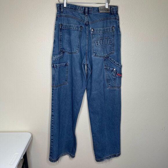 Vintage Y2K Bugle Boy Carpenter Denim Jeans Embossed Pocket Distressed Men 34/34 - Picture 16 of 16